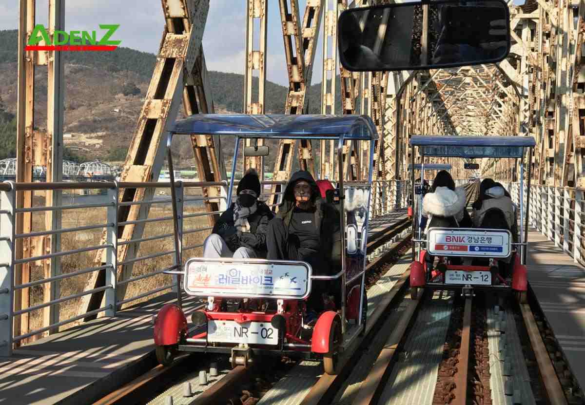 Tour du lịch Hàn Quốc tết Quý Mão 2023-Gimhae đạp xe đường ray sông Nakdong